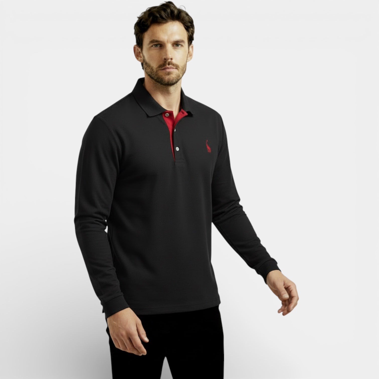 Men’s Classic Long Sleeve Classic Polo Shirt