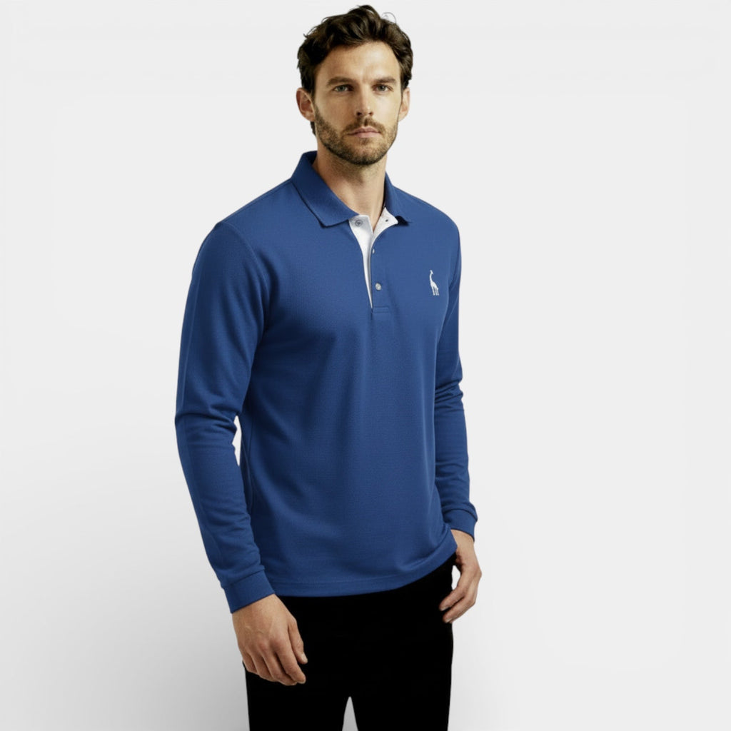 Men’s Classic Long Sleeve Classic Polo Shirt
