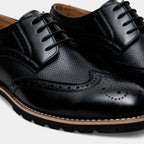 Men’s Faux Leather Oxford Wingtip Brogue Shoes