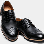 Men’s Faux Leather Oxford Wingtip Brogue Shoes