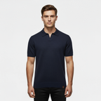 Men's Knitted Slim Piqué Polo Shirt