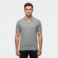Men's Knitted Slim Piqué Polo Shirt