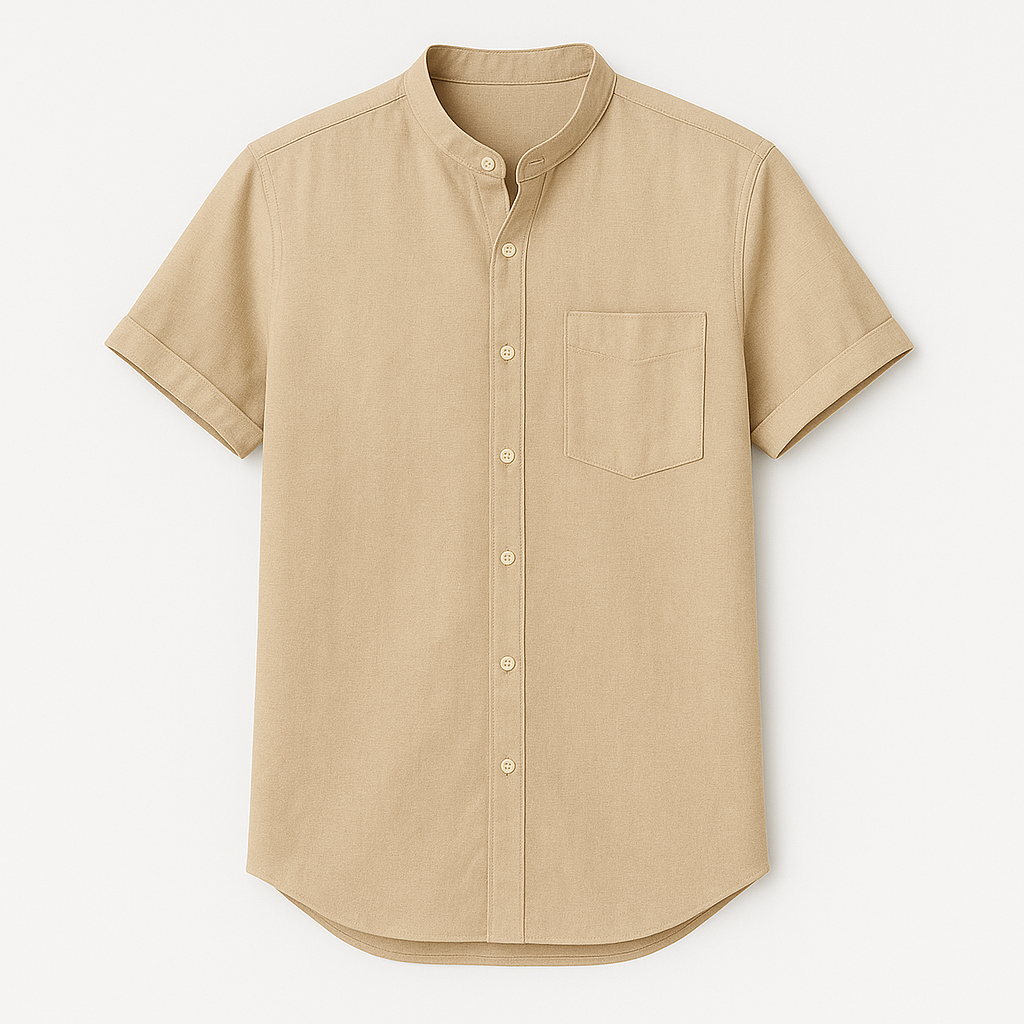Men's Linen Short-Sleeve T-Shirt with Relaxed Fit