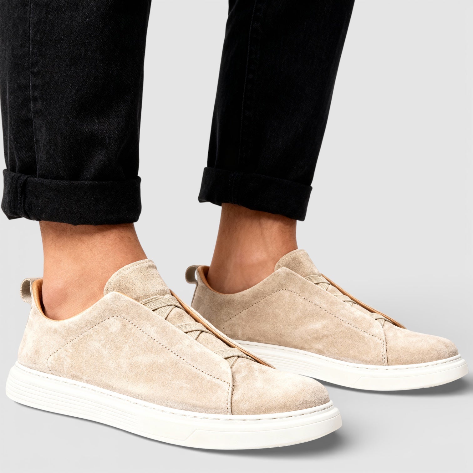 Men’s Minimal Low-Top Comfort Sneakers