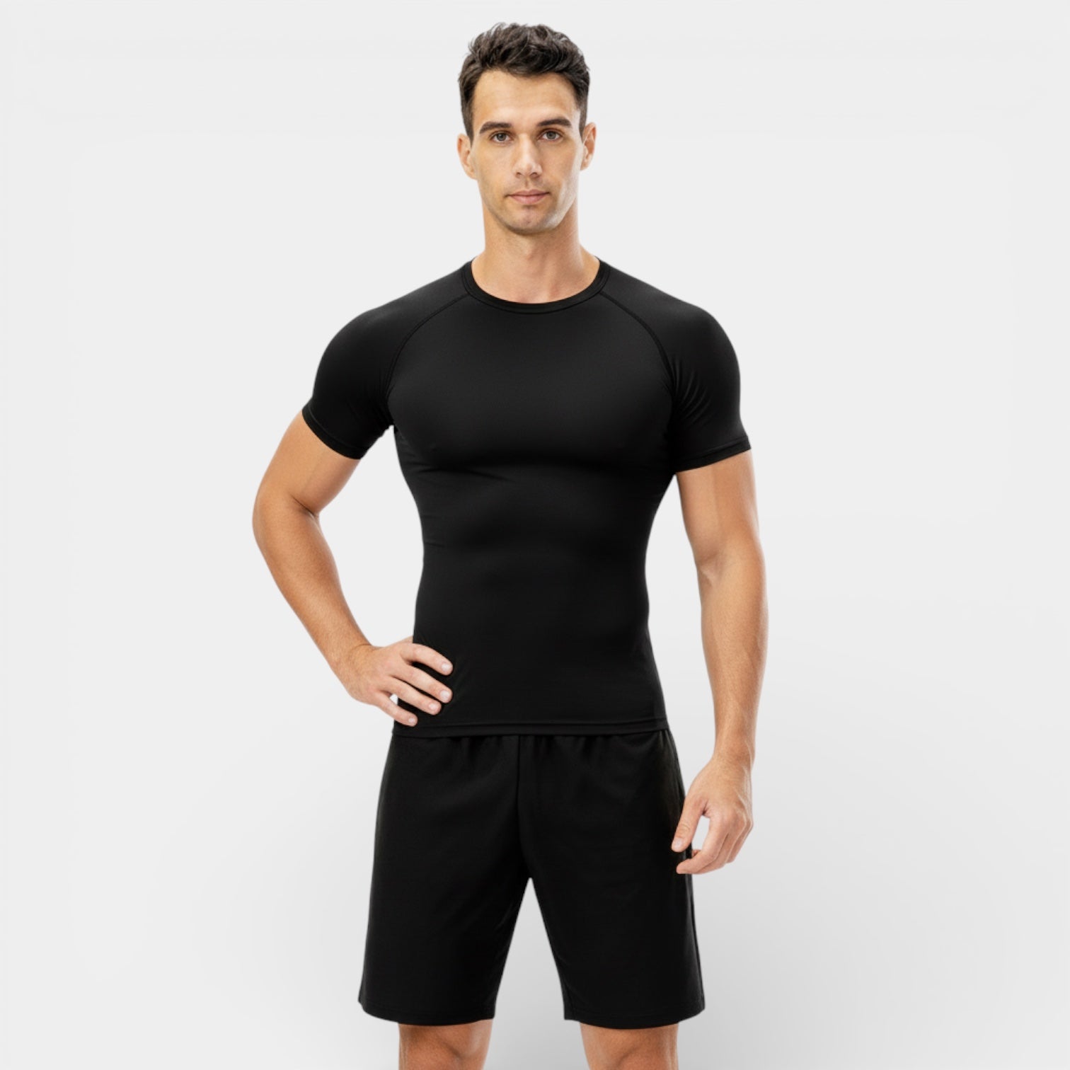 Men’s Performance Compression T-Shirt – Short Sleeve Athletic Fit