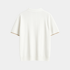 Men’s Quarter-Zip Piqué Polo Shirt – Short Sleeve, Ribbed Collar