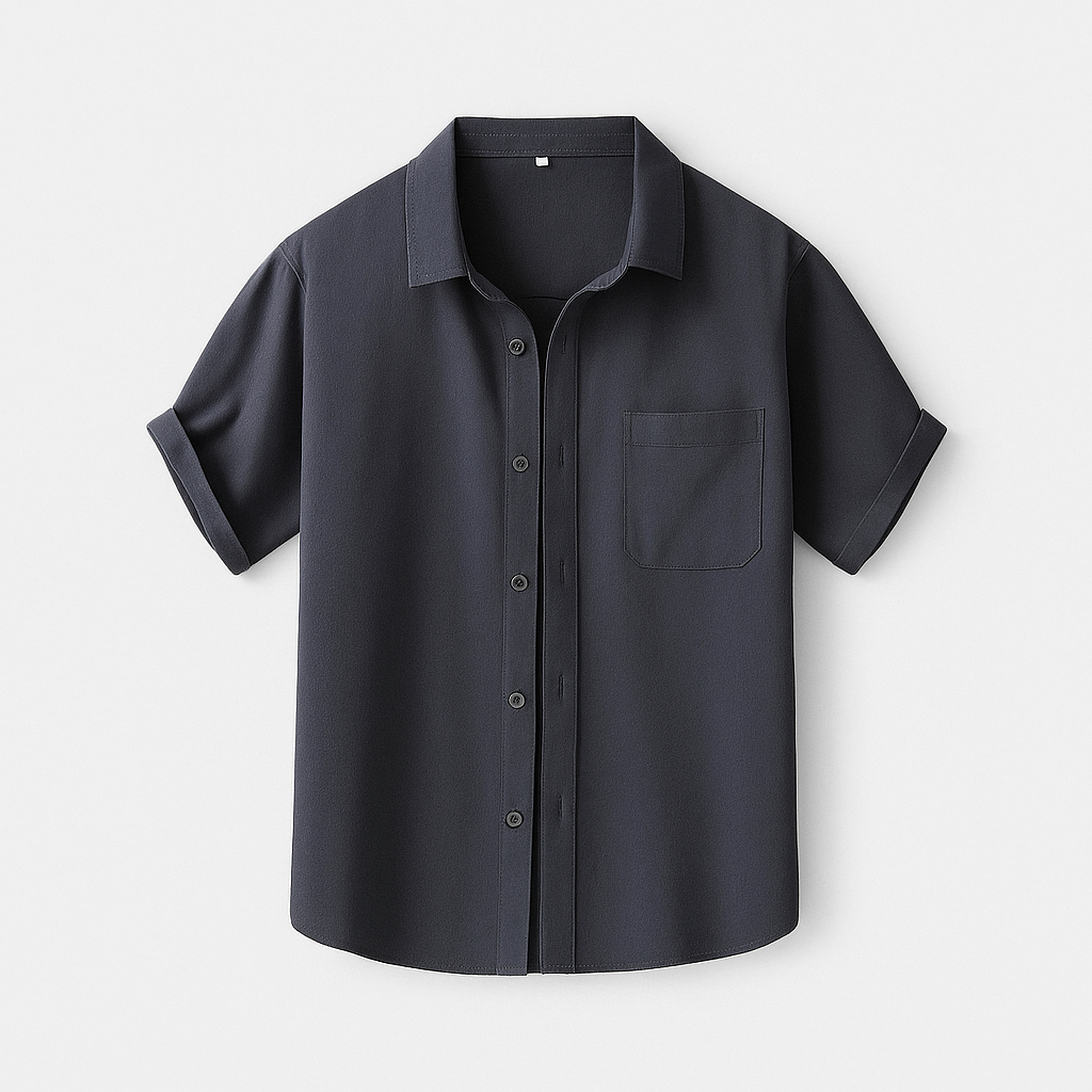 Men’s Satin Piqué Polo Shirt – Short Sleeve Slim Fit