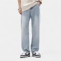 Men's Straight-Leg Denim Jeans with Elasticated Waistband