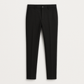 Men's Straight-Leg Tailored Trousers with Elastic Waist