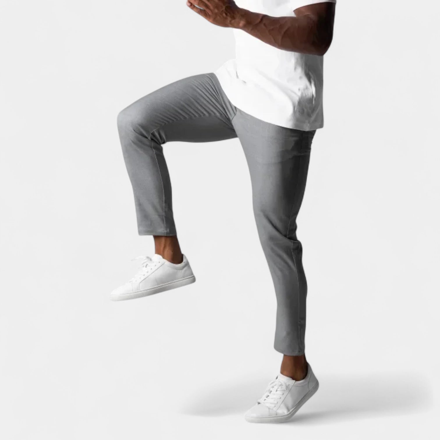 Men's Stretch Tapered Smart Trousers