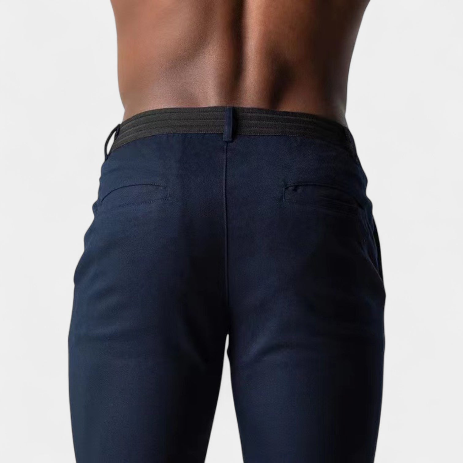 Men's Stretch Tapered Smart Trousers