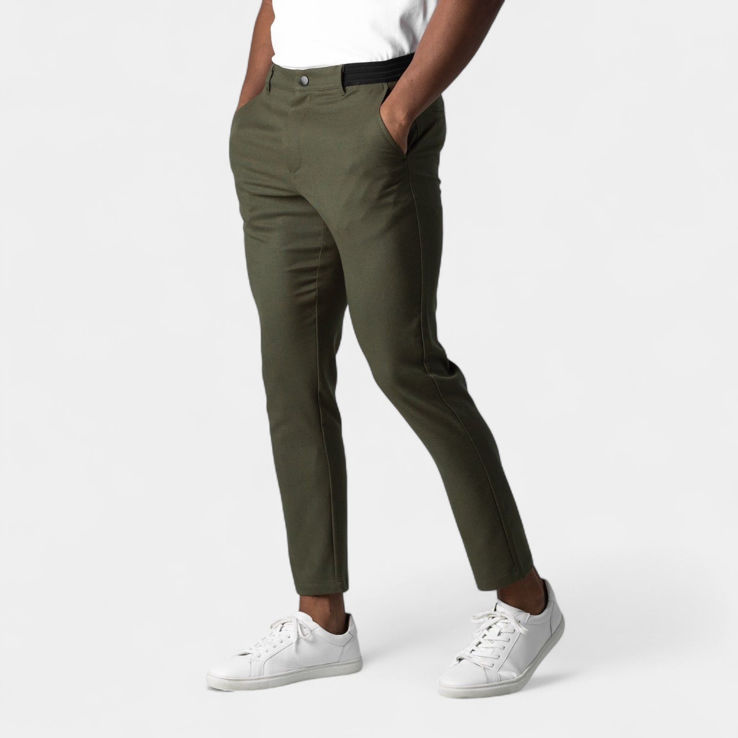 Men's Stretch Tapered Smart Trousers