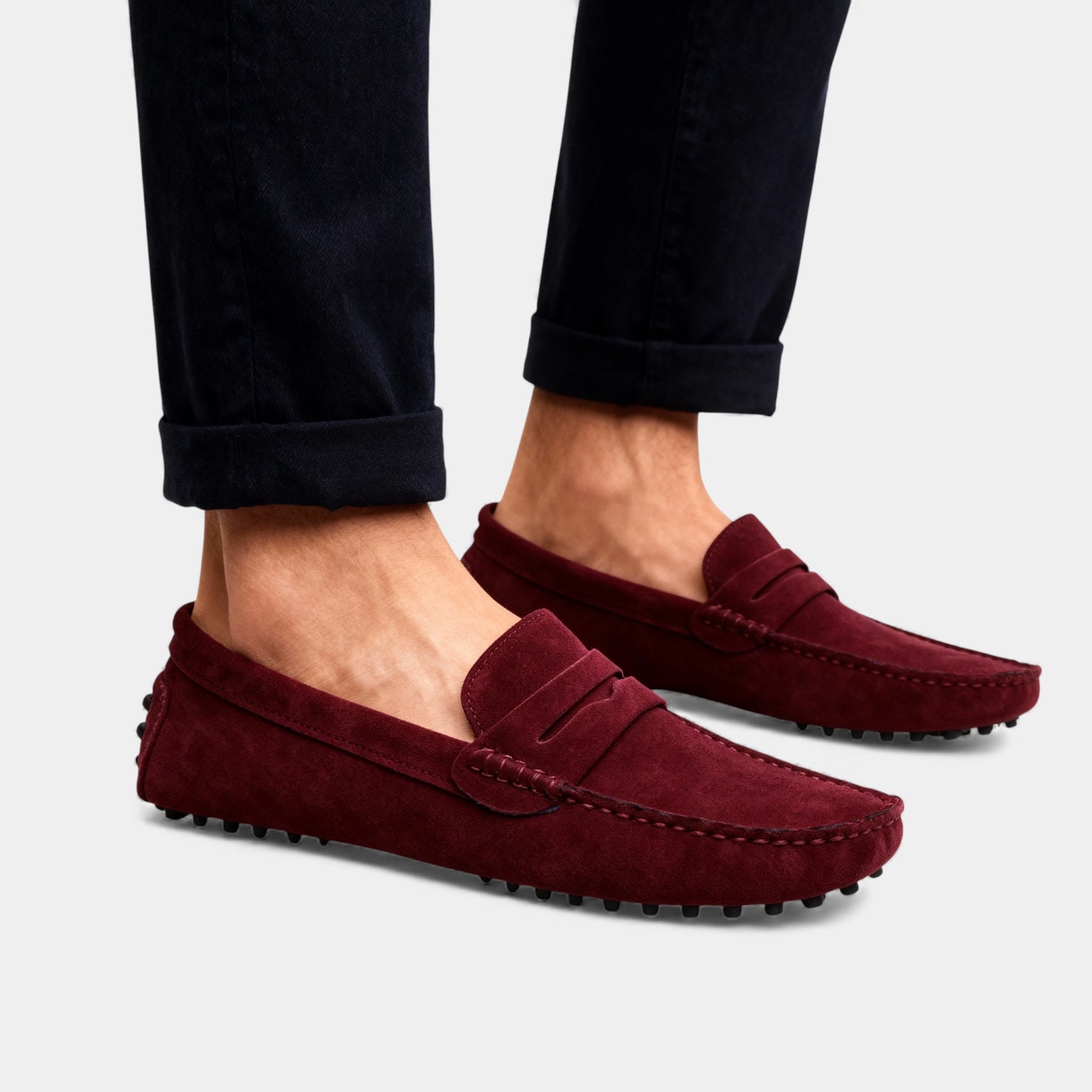 Men's Suede Look Driving Loafers
