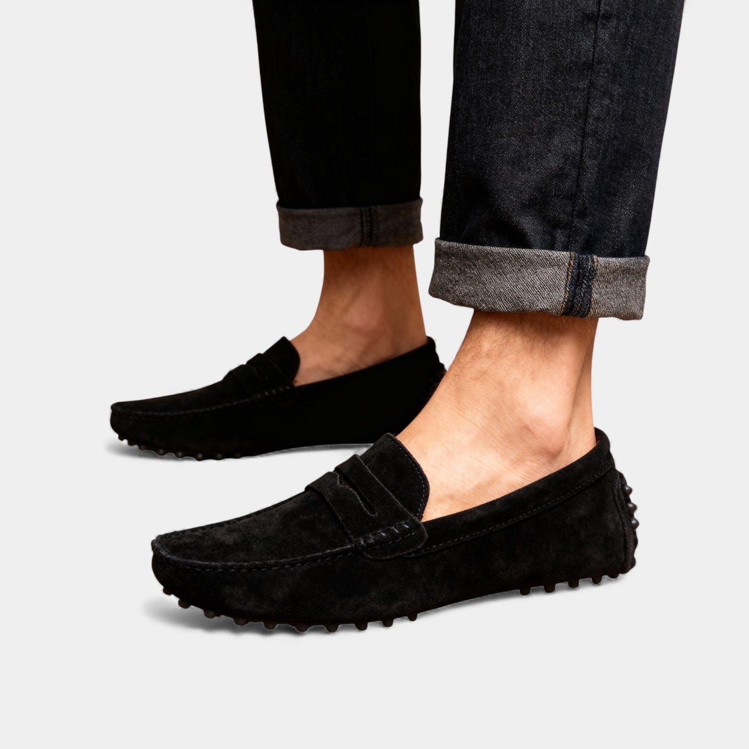 Men's Suede Look Driving Loafers