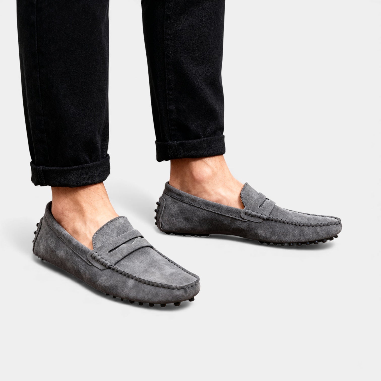 Men's Suede Look Driving Loafers
