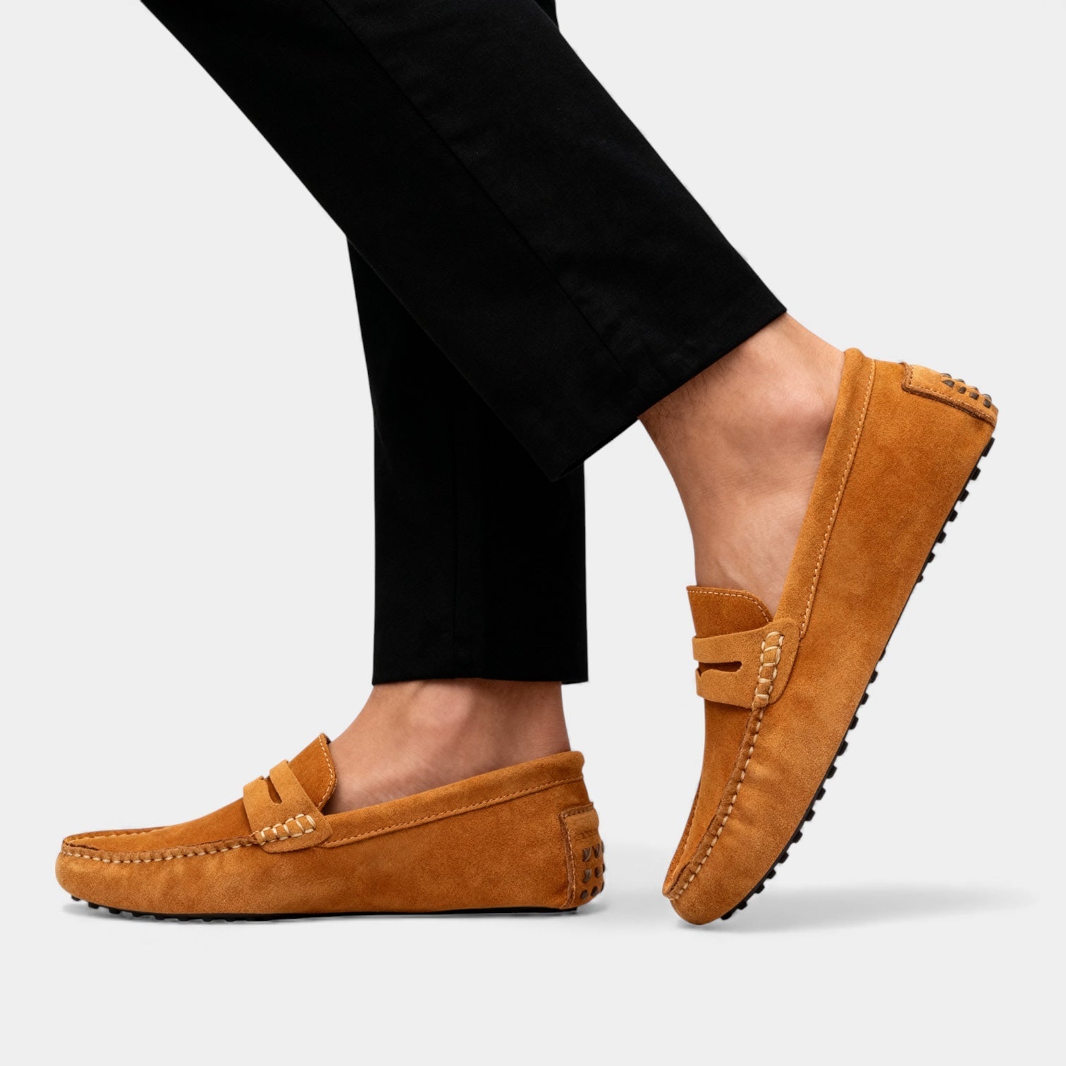Men's Suede Look Driving Loafers