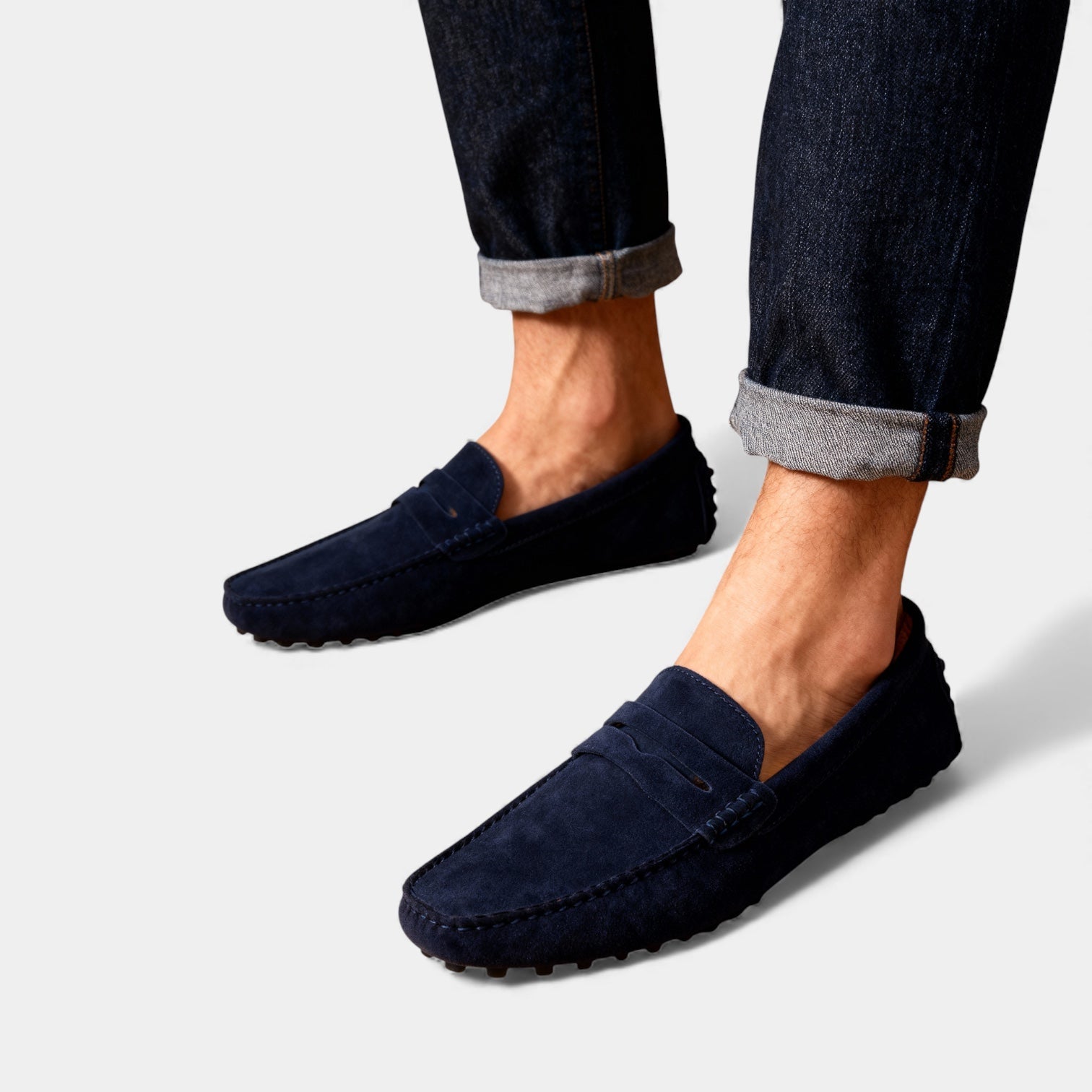 Men's Suede Look Driving Loafers