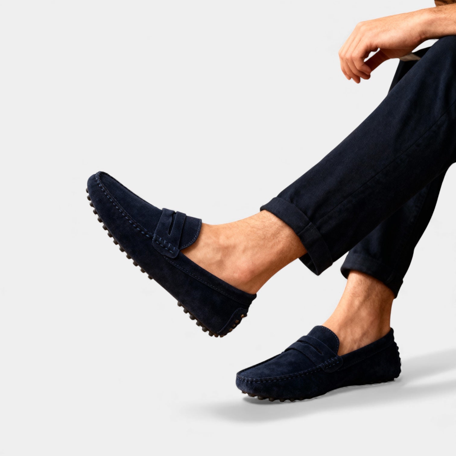 Men's Suede Look Driving Loafers
