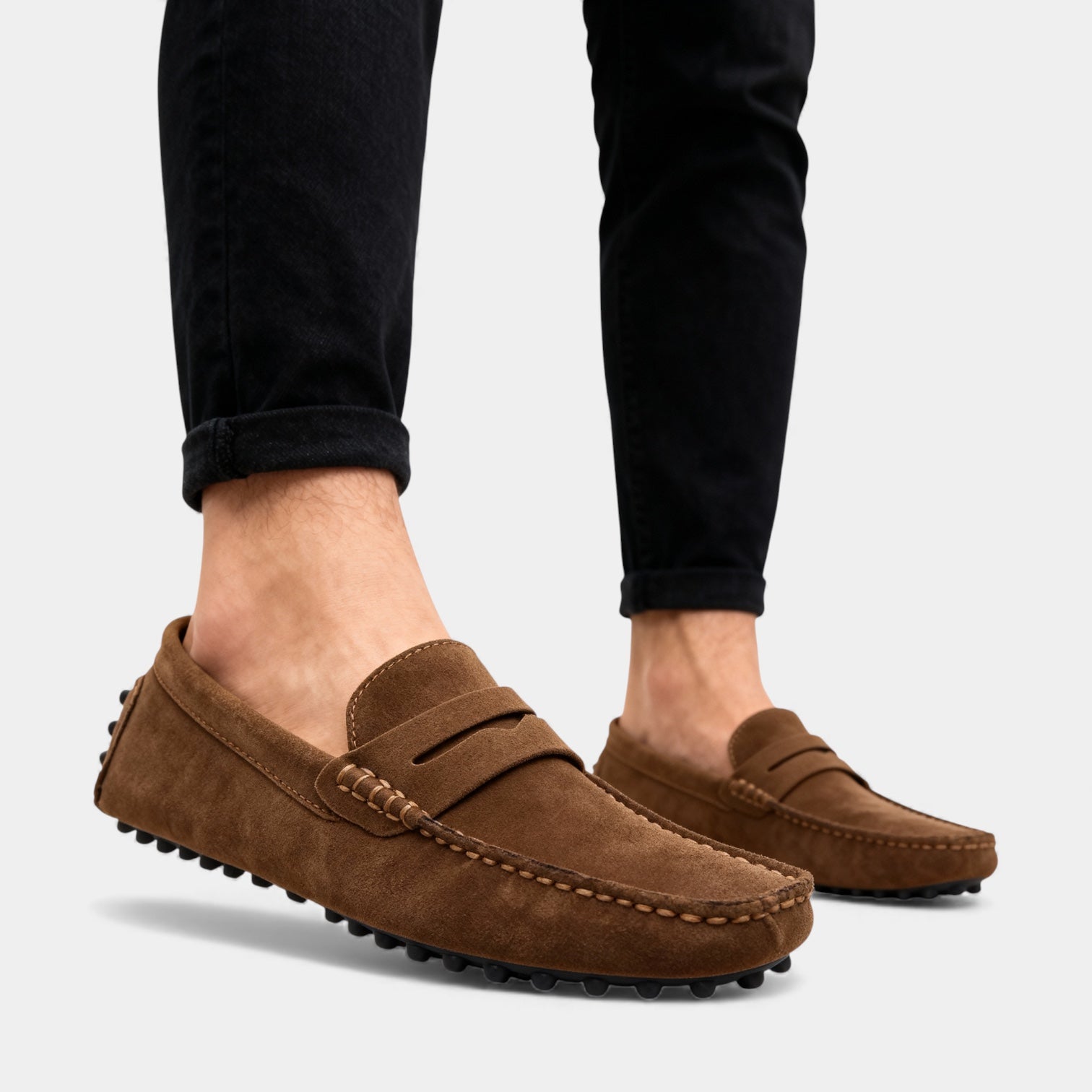 Men's Suede Look Driving Loafers
