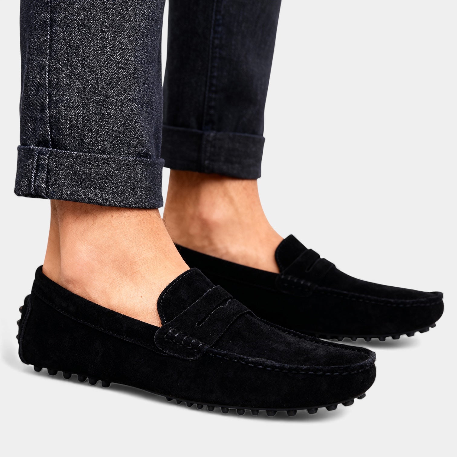 Men's Suede Look Driving Loafers