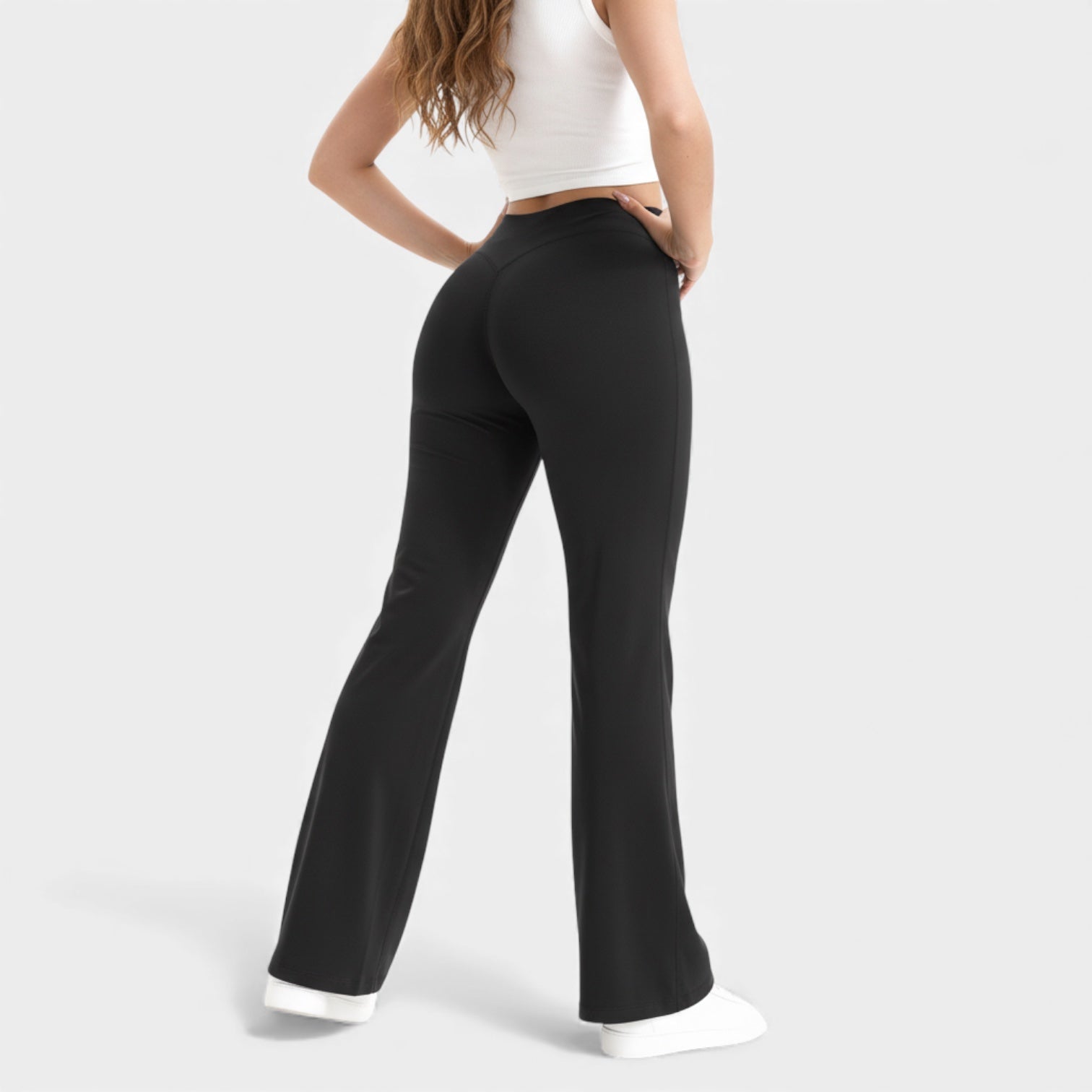 Women’s High Waisted Flared Leggings – Sculpting Stretch