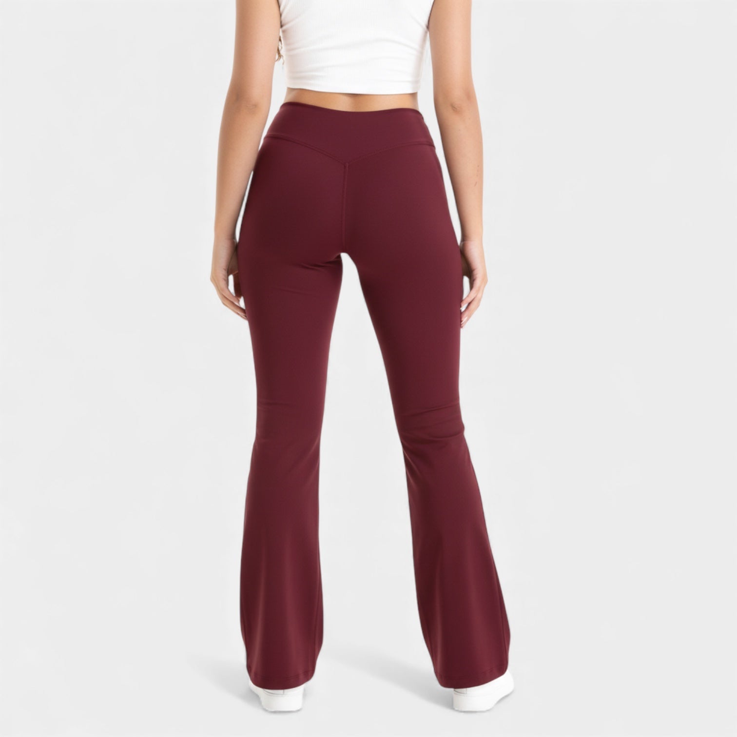 Women’s High Waisted Flared Leggings – Sculpting Stretch