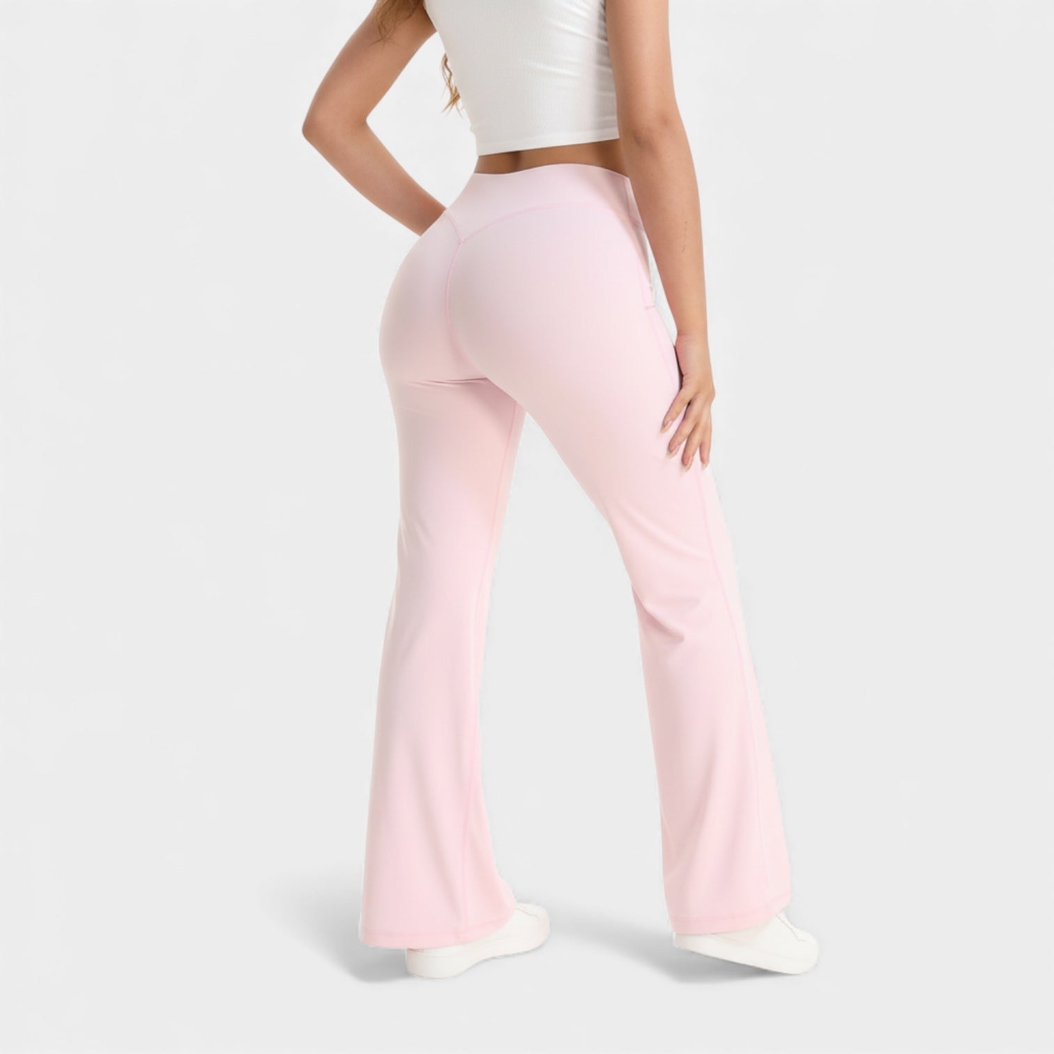 Women’s High Waisted Flared Leggings – Sculpting Stretch