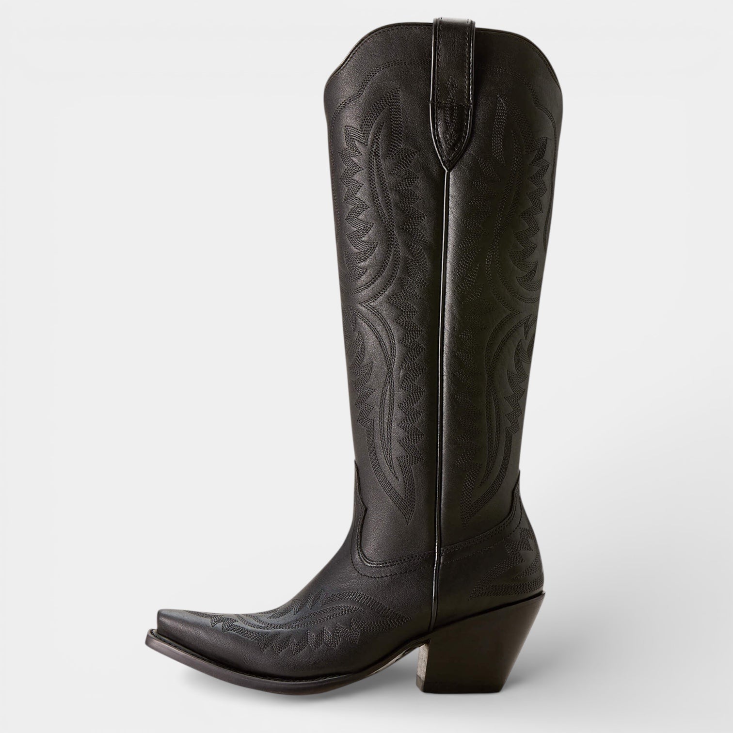 Women’s Knee High Cowboy Boots – Vegan Leather Western Block Heel