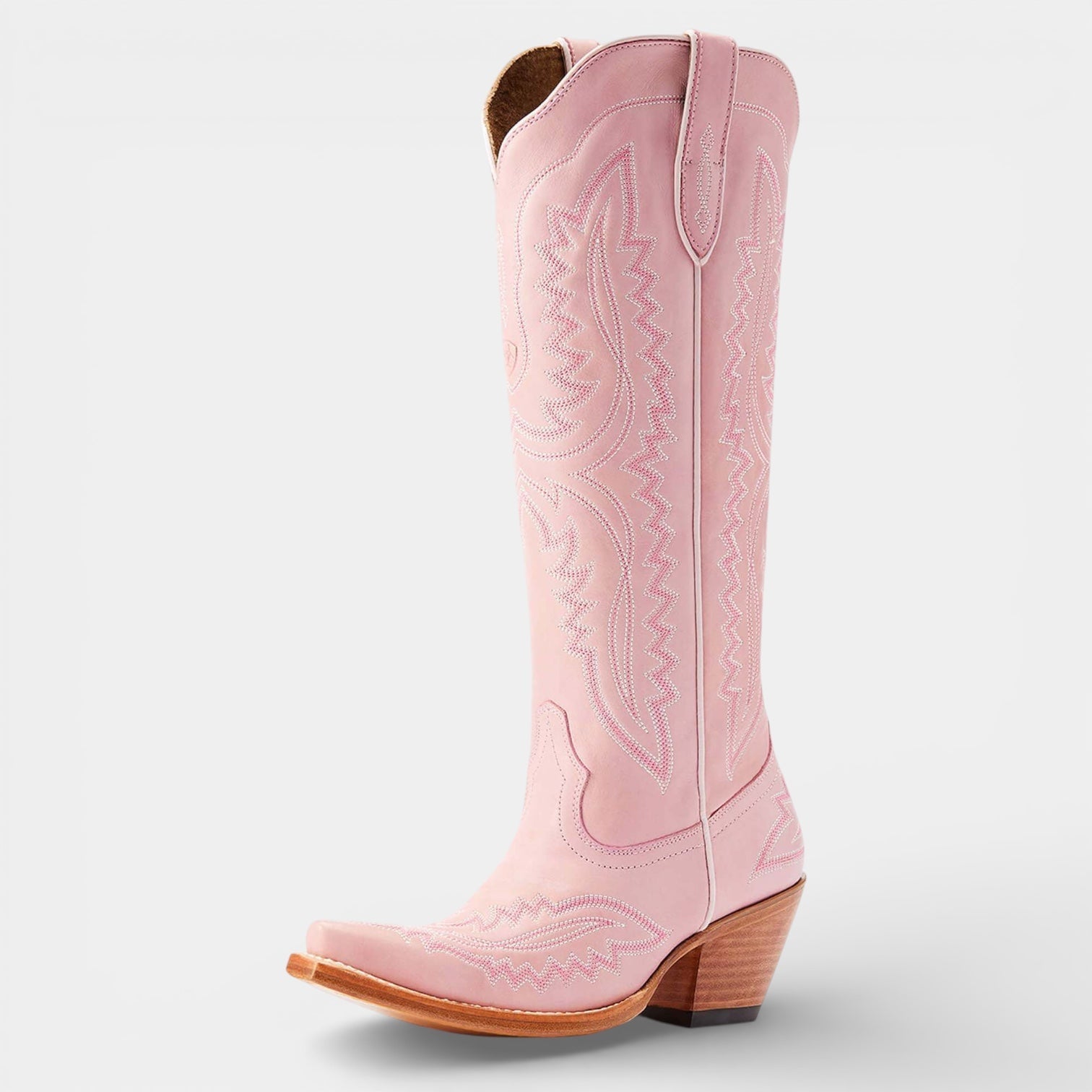 Women’s Knee High Cowboy Boots – Vegan Leather Western Block Heel