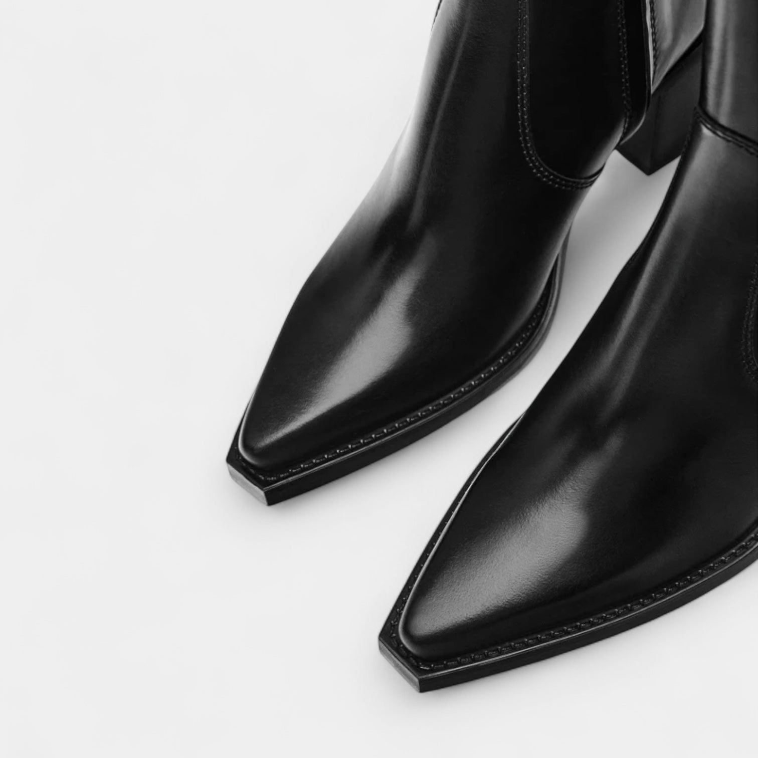 Women's Leather Ankle Boots Side Zip