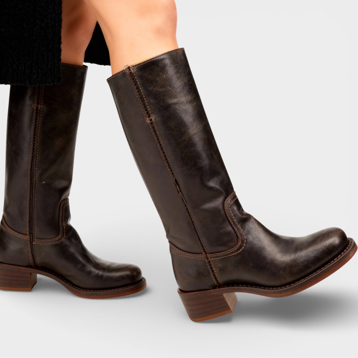 Women’s Mid-Calf Leather Boots