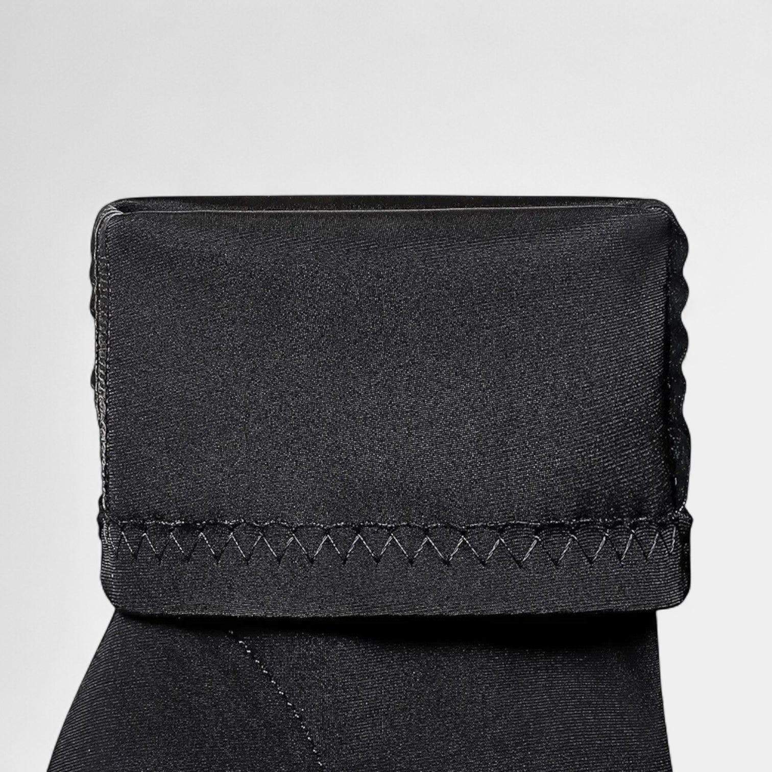 Women's Pointed-Toe Ankle Boots with Block Heel and Zig-Zag Stitching