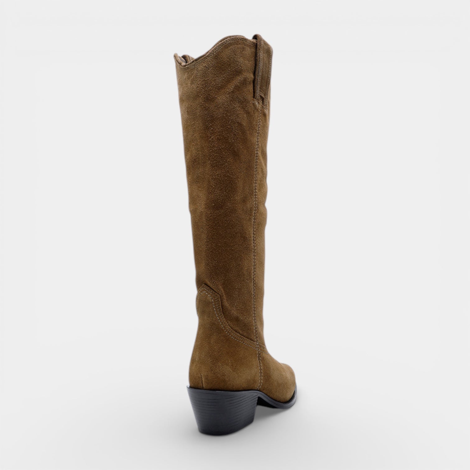 Women’s Suede Leather Knee-High Boots – Classic Westerns