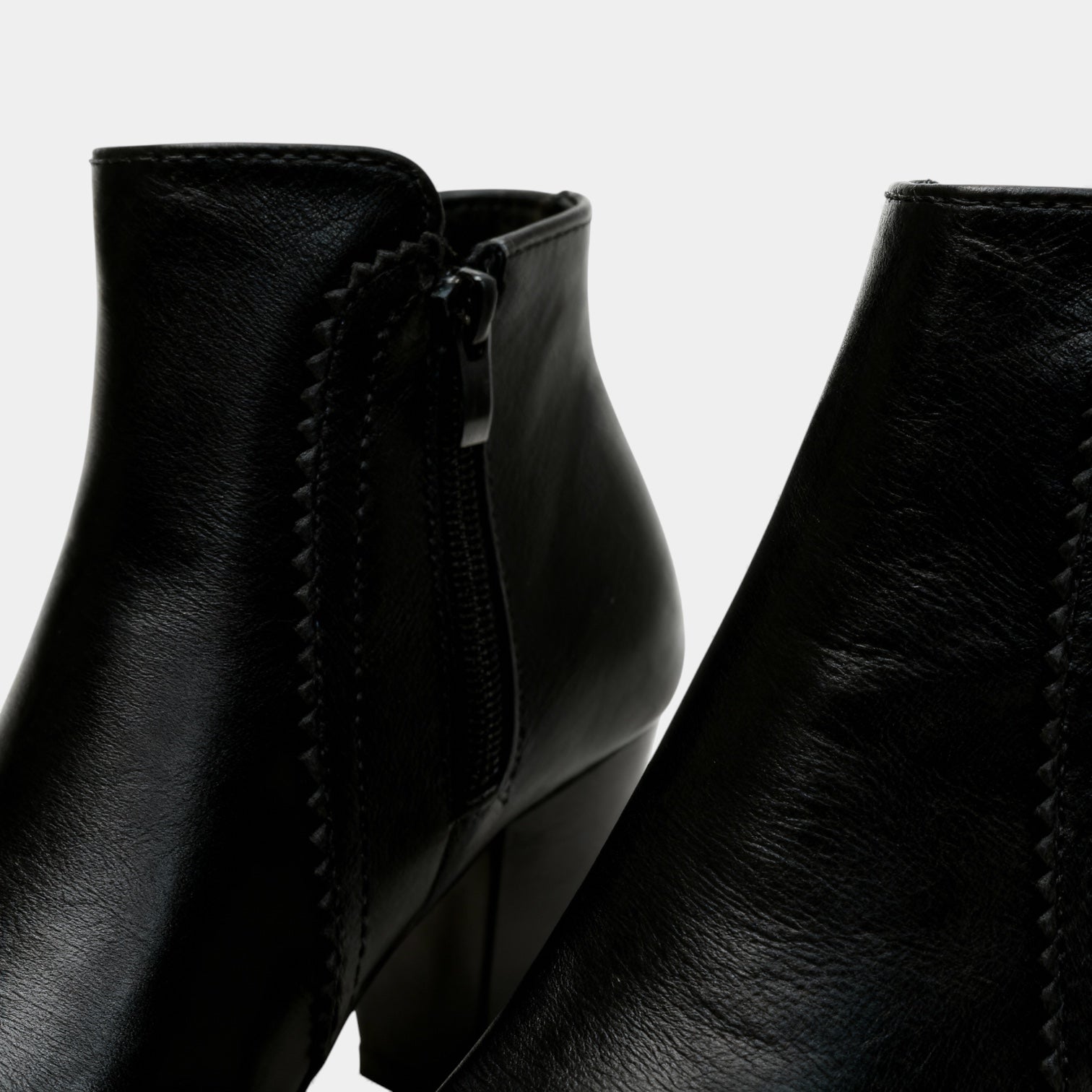 Women’s Vegan Leather Ankle Boots - Block Heel