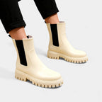 Women’s Waterproof Chelsea Rain Boots – Glossy Ankle Wellies